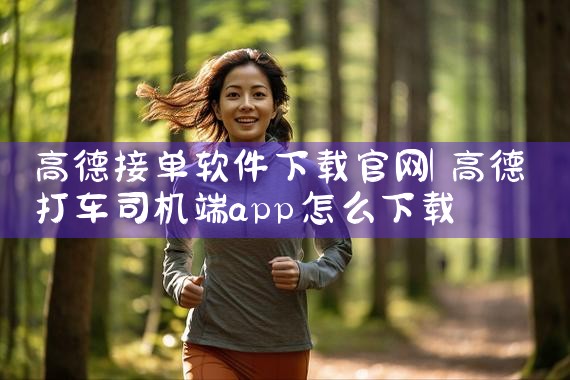 高德接单软件下载官网
